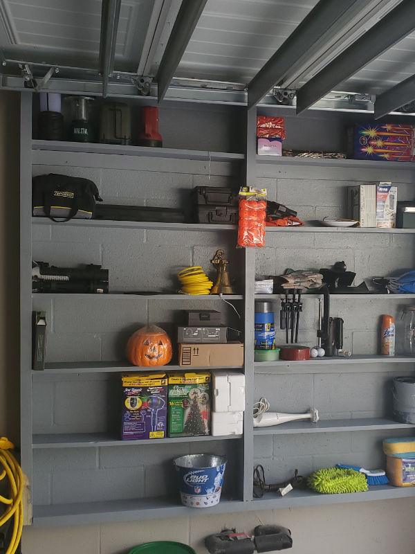 maintenance medics new port richey florida handyman garage shelving install